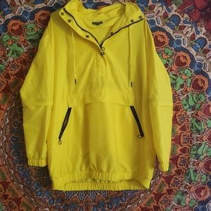 Yellow pullover jacket